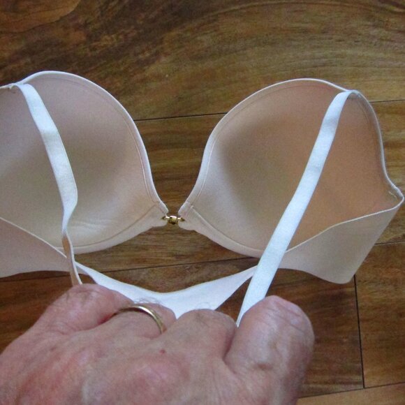 THIRD LOVE Ivory 24/7 Classic Front Close Racerback Underwire Bra Size 34 C1/2 - Picture 5 of 6